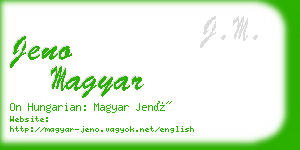 jeno magyar business card